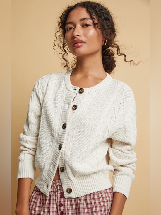 Beverly And Beck Sweaters - Beverly and Beck Heidi Cable Knit Cardigan